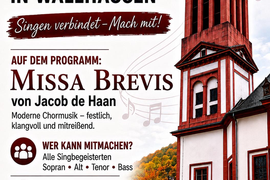 26 Wallhausen Projektchor Kirmes Plakat